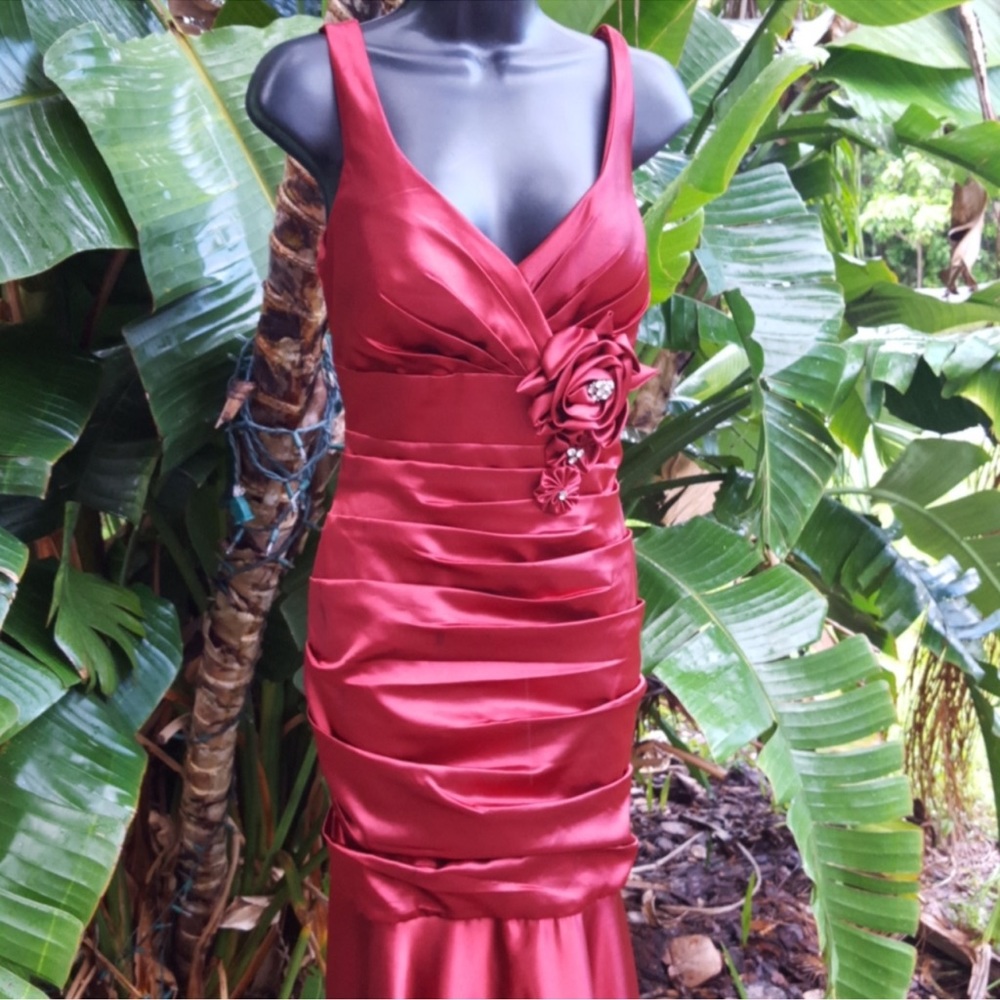 Gorgeous Red Prom Formal Mermaid Dress